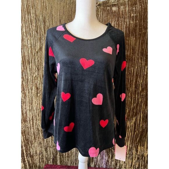 NEW KATE SPADE Hearts Sweater Top MEDIUM - Picture 1 of 8